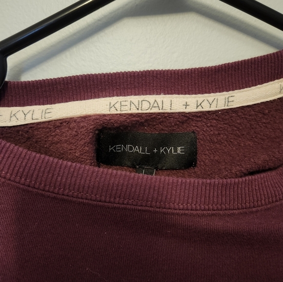 Size L, Kendall+Kylie Crop Top, Burgundy - Picture 4 of 4